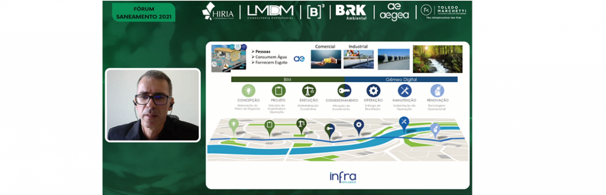 Programa Infra Inteligente da Aegea é destaque em evento sobre saneamento