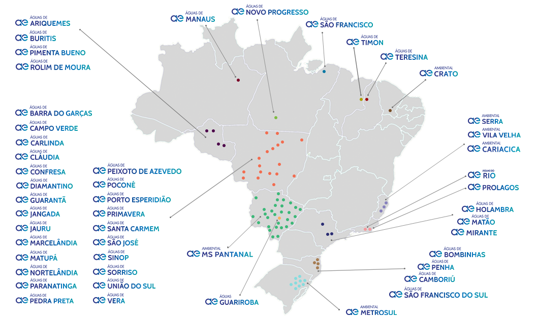 Imagem do OPERATIONAL MAP da Aegea