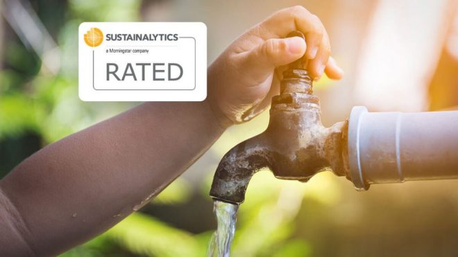 Aegea é primeiro lugar mundial entre empresas pares de saneamento no ranking do Rating ESG pela Sustainalytics