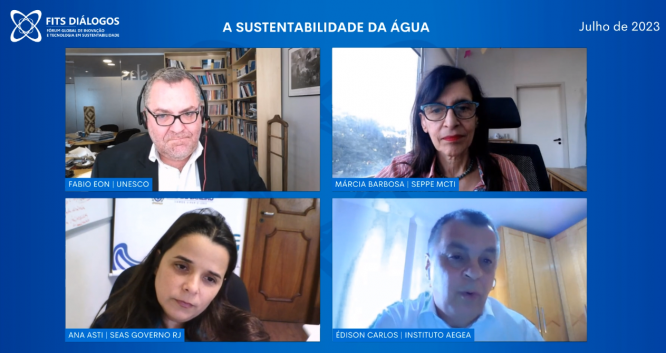 Aegea participa de debate sobre a sustentabilidade da água promovido pelo Fórum Global de Inovação e Tecnologia em Sustentabilidade (FITS)